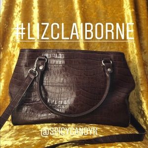 Liz Claiborne Brown Shoulder BodyBag Purse